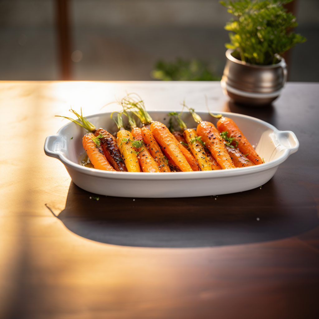 Sweet and Earthy: Honey-Drizzled Roasted Baby Carrots